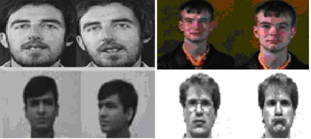 Figure 1. Faces from ATT, Yale, IFD and Faces95. 