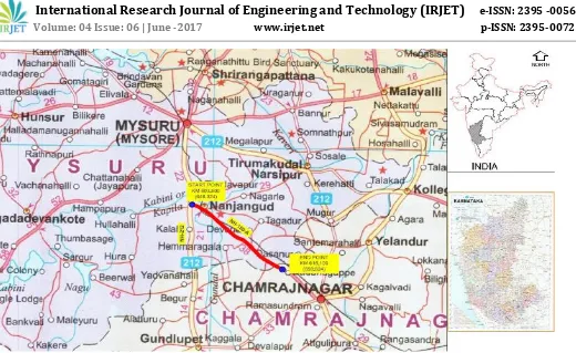 Fig. 1. Project Road Nanjanagudu to ChamarajnagNH150-A
