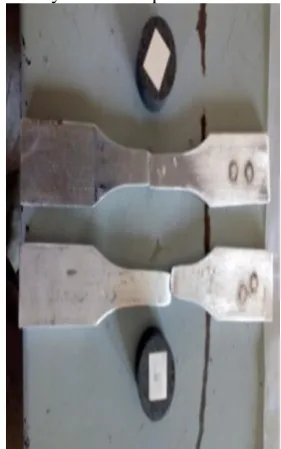 Fig. 6. Tested specimens after deep cryogenic treatment  1. Hardness 