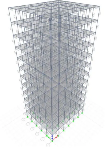 Fig.2 .2D Elevation of ETABS Models 