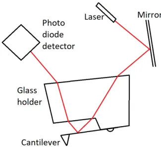 Figure 3.8: Laser path in the AFM