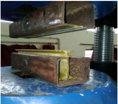 Table-6:Experimental stress of I-beam 