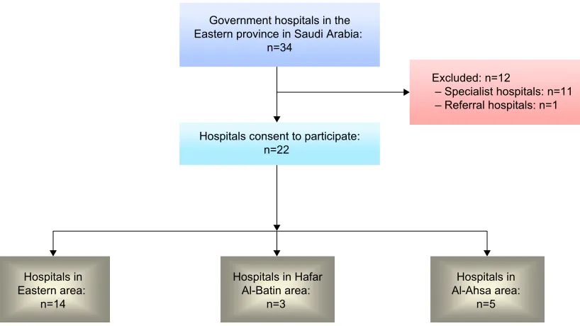 Figure 2 Flow diagram of government hospital’s progress through the study.
