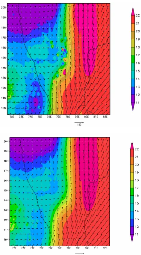 Fig. 1a. Nested model domains used for the simulation of the thun-derstorm. Domain resolution is 32 km, 8 km and 2 km, respectively