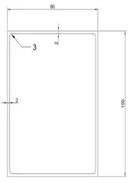 Fig – 2  Channel Section with Lips C. Rectangular Section 