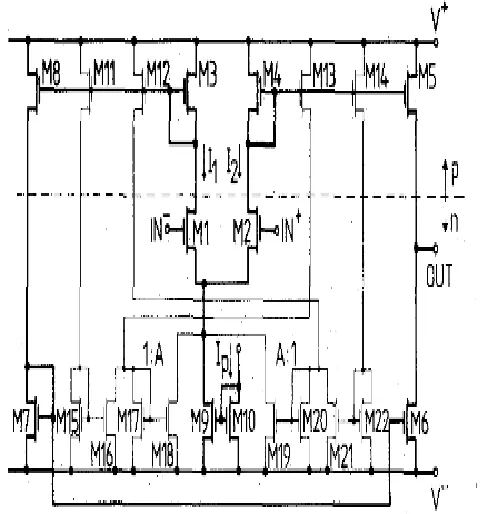 Fig -4: Single stage AB-LDO regulator in topology 1  