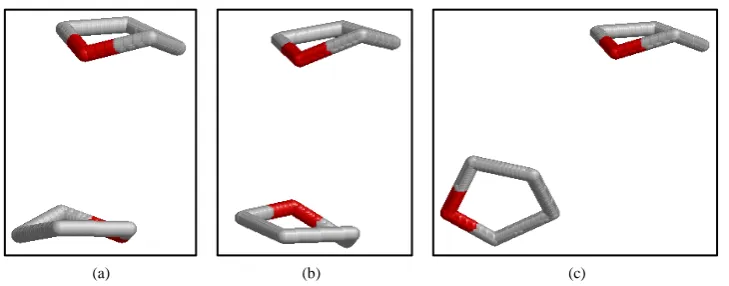 Figure 1. Intermolecular site-site radial distribution functions derived from the simulations for THF at room temperature