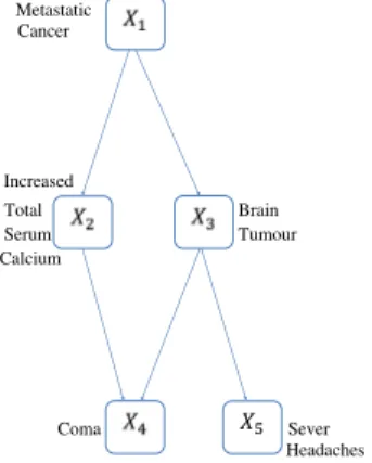Fig 2 . A BN for the lung cancer problem.