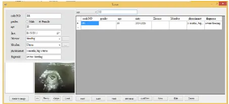 Fig- 3:  The Database for the hospital server