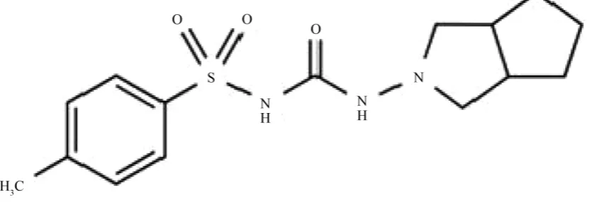 Figure 1. Chemical structure of Gliclazide.                                                                          