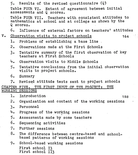 Table FOUR VI.assessmentsand