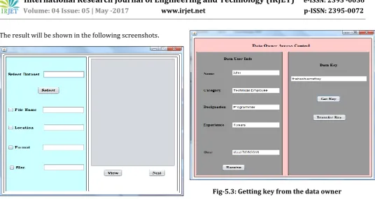 Fig-5.3: Getting key from the data owner 