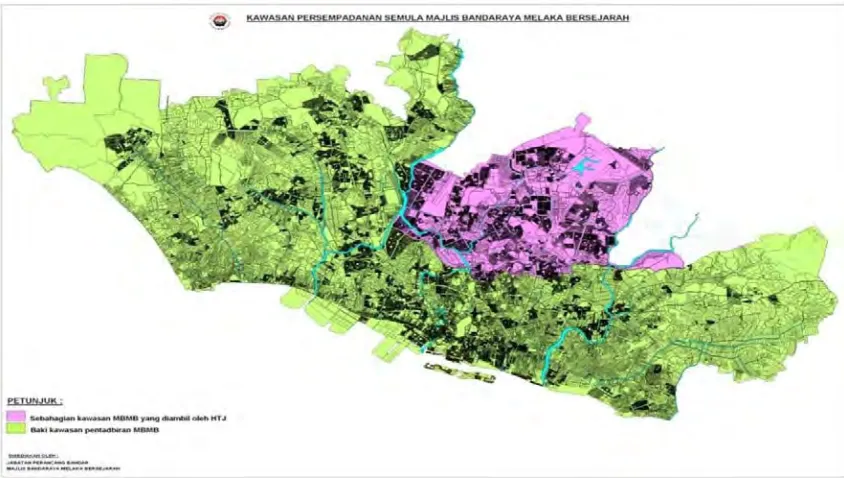 Figure 1.1: The region under administrative of MBMB 