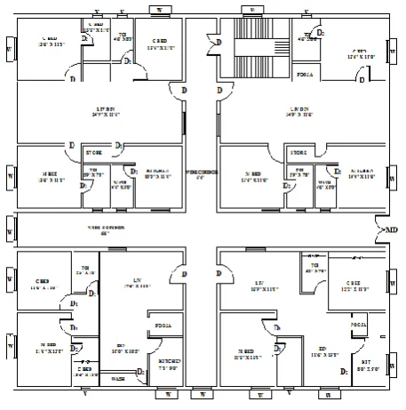 Fig: 2. Grid line diagram 