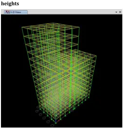 Fig -2: 3D View of (G+15) & (G+10) storey adjacent 