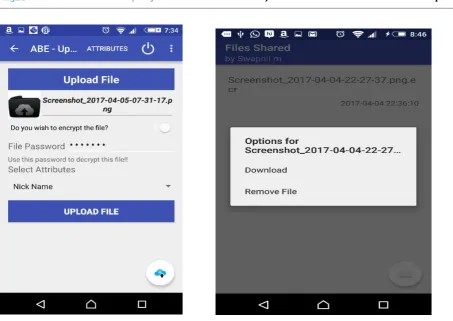 Fig 2. Screenshots of Results 