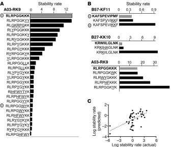 Figure 4Cytosolic peptide stability can be modulated 