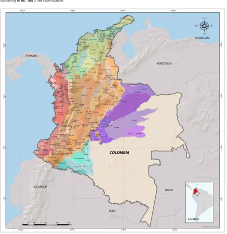 Figure 3. Map of territorial analysis units (extended legend Appendix).                                            