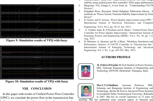 Figure 9: Simulation results of VPQ with fuzzy  