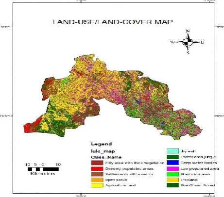 Figure:3 LULC map of Krishnagiri in the year 2000 