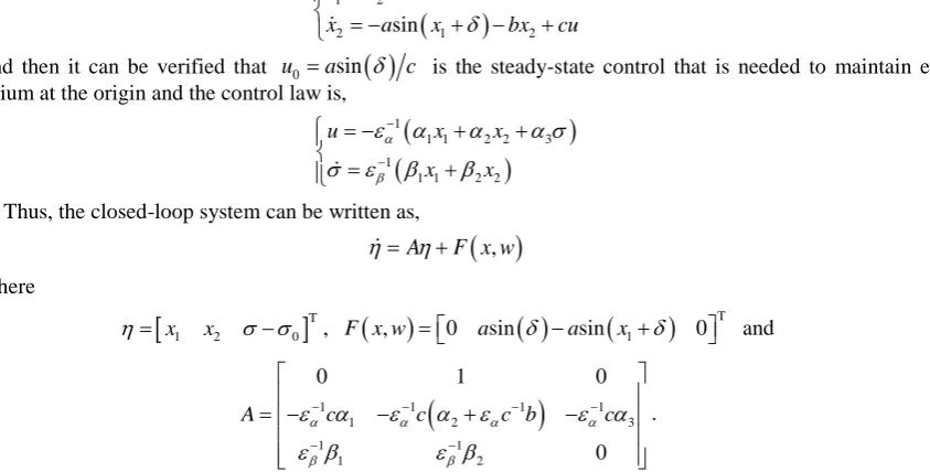 Figure 1 showed the simulation results under normal (solid line) and perturbed (dashed line) cases