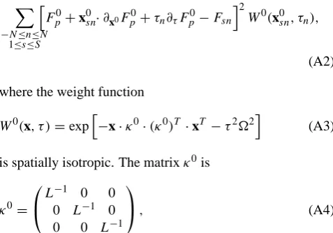 Figure 1a illustrates the sampling of the ﬁeld in the satel- x0sn of the (i.e., time), and