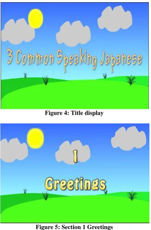 Figure 4: Title display  