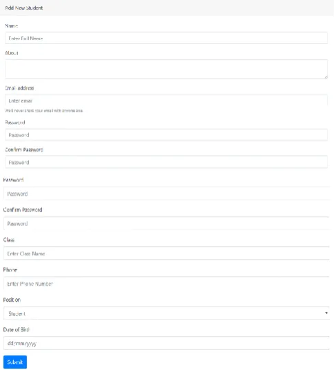 Figure 2: Level 1 of Web Portal Classroom 