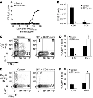 Figure 28  CD11c-cre mice are protected from EAE. 