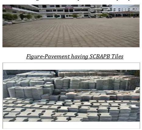 Figure-Pavement having SCBAPB Tiles 