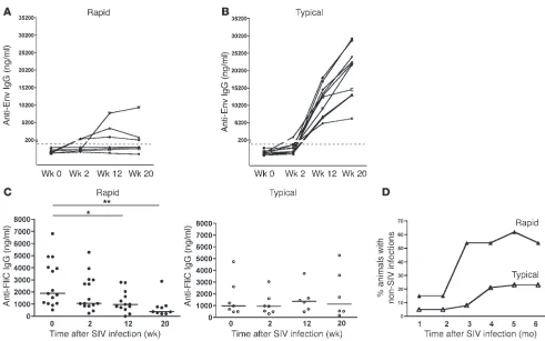 Figure 4Depletion of mBAct cells in rapidly progressing SIV infection impairs SIV-specific and non–SIV-specific humoral immune responses