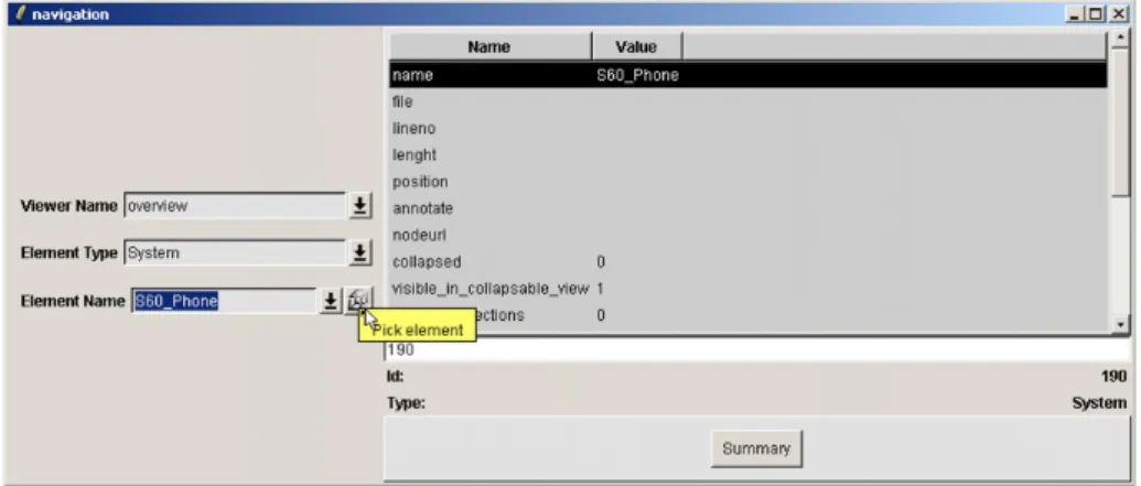 Figure 5. Custom navigation interface. 