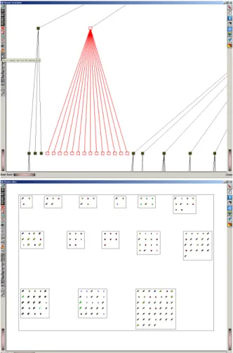 Figure 3. Invoking a nested view. Selected subsystem of interest (top). Details  inside selected subsystem (bottom) 