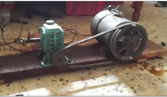 Fig -6 Modified motor & gearbox arrangement 