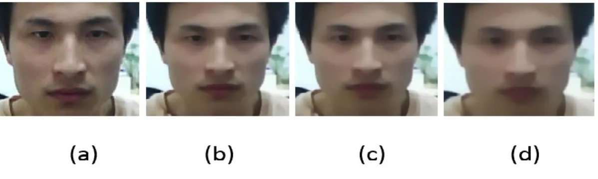 Figure 2.5 Example of diffusion image u^k with different iteration number and time step equals to 10