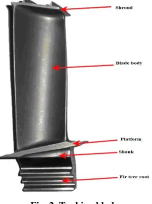 Fig. 2. Turbine blade  