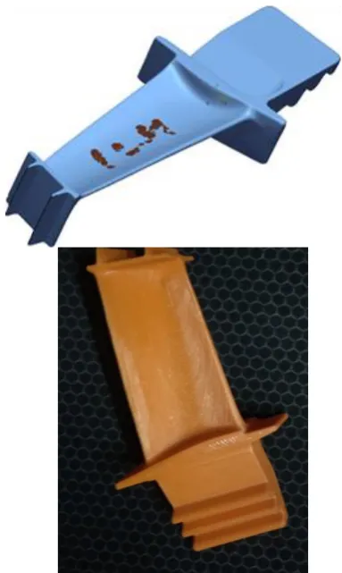 Fig. 8. Mesh data of turbine blade 