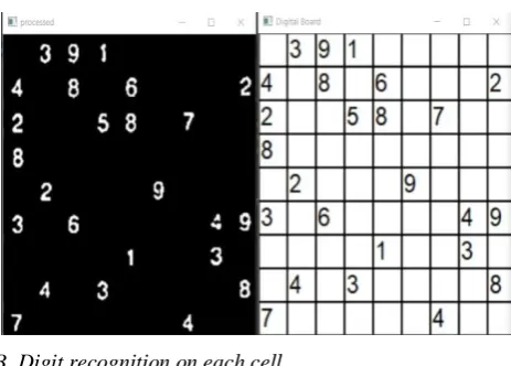 Fig. 5. (left) Processed frame, (right) classified cells. 
