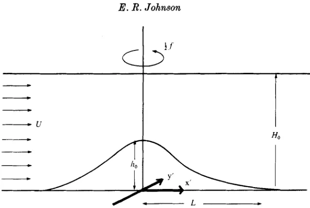 FIGURE 1. The co-ordinate system and scales of the motion. 
