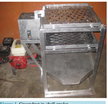 Figure 1. Groundnut in-shell grader.                            