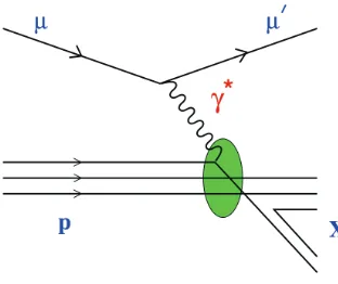 Figure 1: Schematic representation of the Semi-Inclusive Deep Inelastic Scattering.