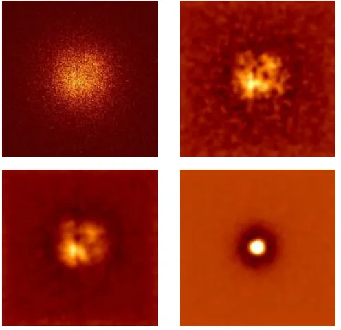 Figure 2.7: Artiﬁcial photon images for the 1015 h−1M⊙ isolated galaxy cluster obtainedwith the X-MAS software package