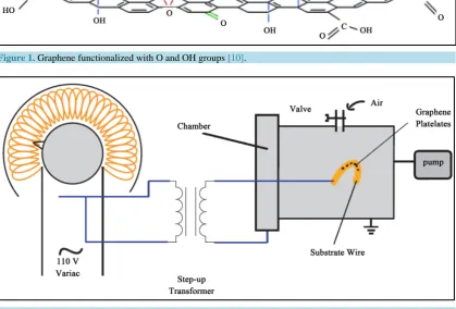 Figure 1. Graphene functionalized with O and OH groups [10].                                                                 