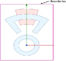 Fig.11. Double coils AMB, 2-D model 