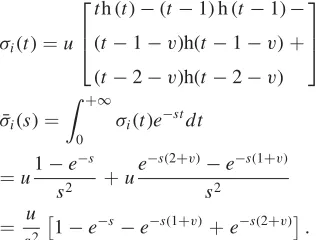 Fig.1, and u, v denote the amplitude and width of the