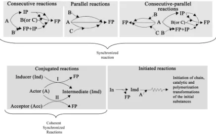Figure 1. Schematic layout of interrelated reactions.                                                           
