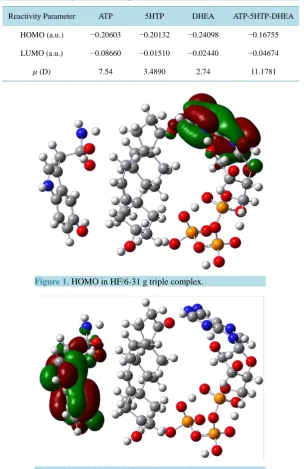 Table 3. Reactivity parameters computed at the B3LYP/6-31G* level.              