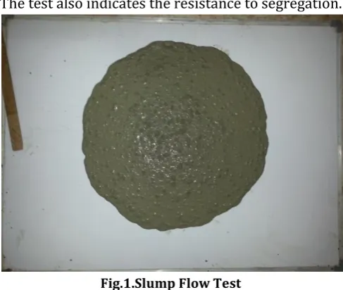 Fig.1.Slump Flow Test 