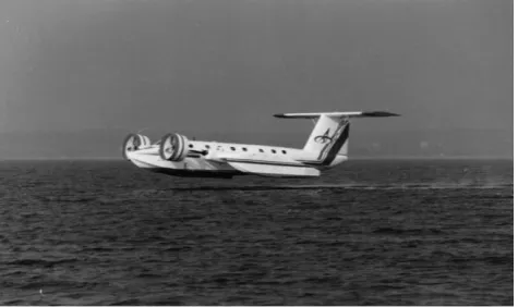 Fig -2: A WIG Aircraft Flying Over Water (Courtesy of WIG Vehicle Development Center of Chinese Academy of Science Technology Development)