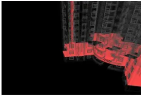 Figure 3.2 4D MODEL showing the progress of the building at 27th week 